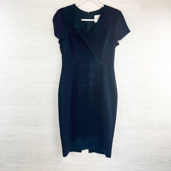 L.K. Bennett Eline Single Lapel Short Sleeve Sheath Midi Dress - Picture 1 of 6